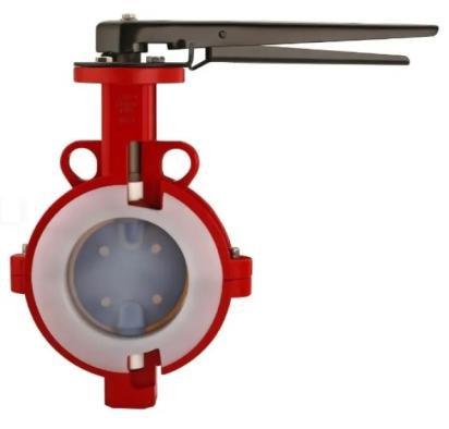 Vescoat Ptfe Lined Butterfly Valve by Vescoat : Colours available: MediumVioletRed