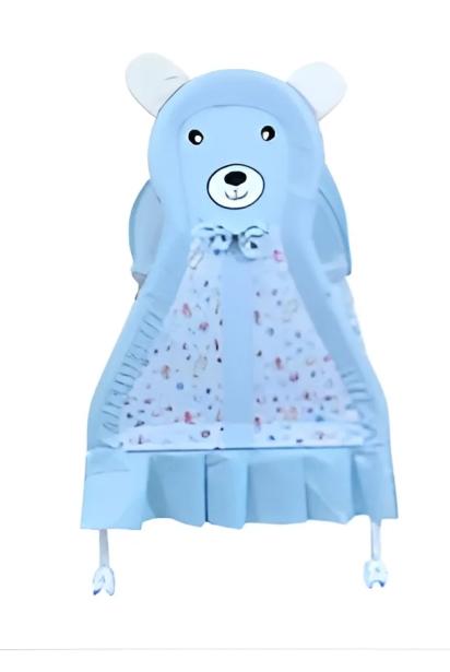 1st Step Cradle With Swing, Mosquito Net And Storage Basket-Blue 2