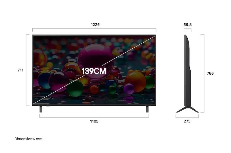 LG 164 cm (65) 4K UHD AI UA8250 Smart TV with α7 AI Processor Gen8, Filmmaker Mode with Dolby Atmos, 2025 3