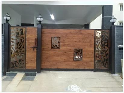 Tech Mild Steel Laser Cut and HPL Sheet Swing Gate 065 by Mr.Tech 4 4