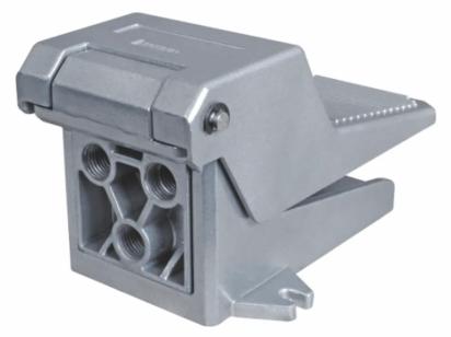 Airmax 5/2 Foot Operated Valves (Detent / Spring Return) by Airmax Pneumatics : Colours available: Silver