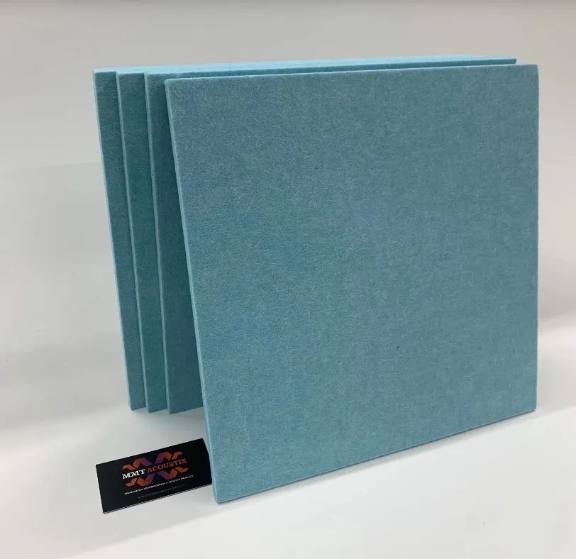 Echsorbix PET Acoustic Wall Panels Light Blue by MMT Acoustix : Colours available: Turquoise 1 1