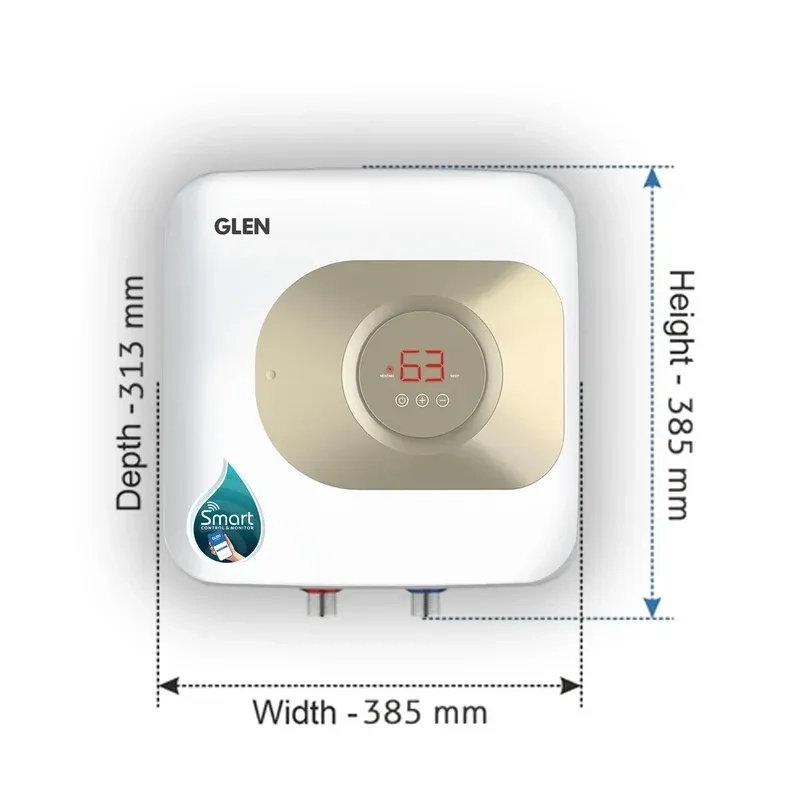 Glen Smart Water Heater 15 Litre WiFi Enabled, Digital Control, Android App from Anywhere 2000W (7055) 1