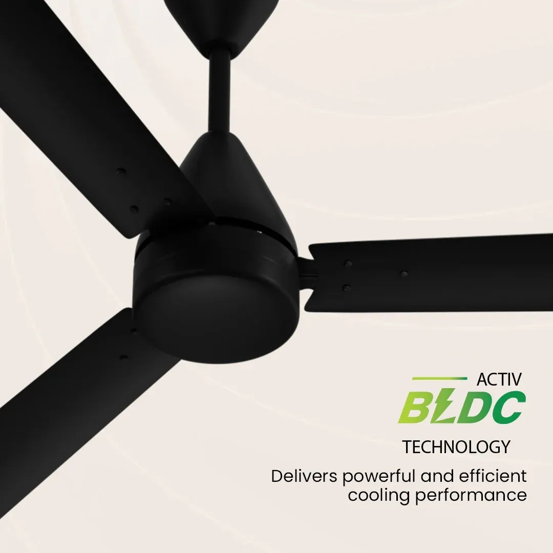 Crompton Energion Cookie BLDC Ceiling Fan - Metallic Magic Brown by Crompton : Colours available: WoodyBrown 15 5