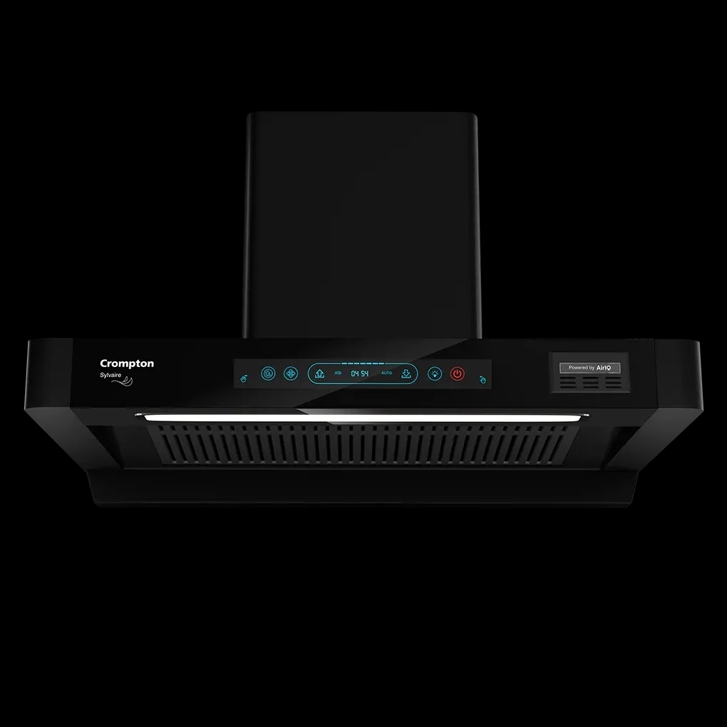 Crompton Sylvaire (Box) Chimney | Filterless 75CM by Crompton : Colours available: Black