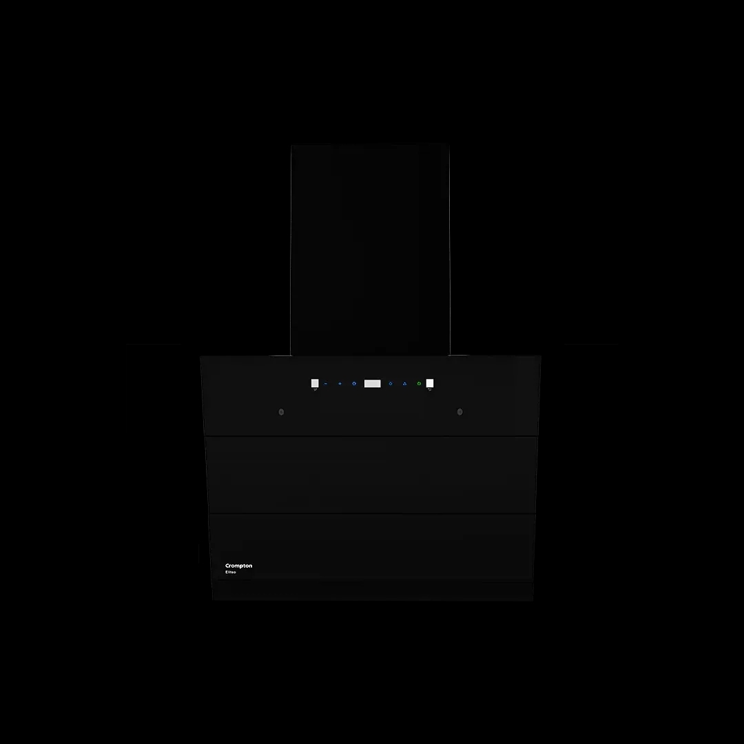 Crompton Eliteo Inclined Filterless Chimney 60cm by Crompton : Colours available: Black