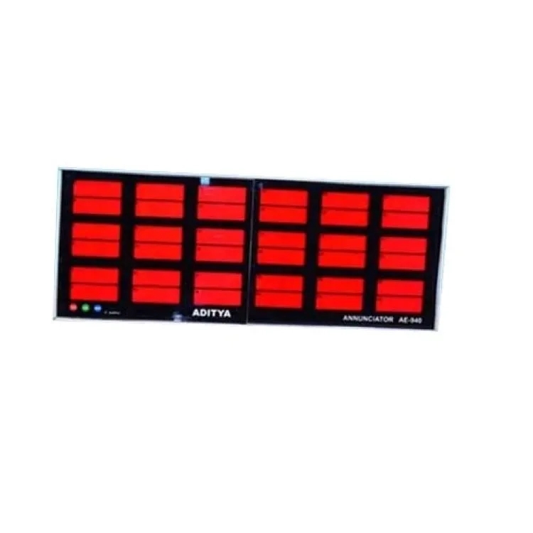 Aditya Enterprises Alarm Annunciator by Aditya for Industrial : Colours available: Black, Red 7 8
