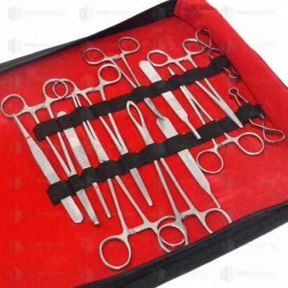 Indo Surgicals Cesarean Section Set by IndoSurgicals for Hospital : Colours available: Chrome