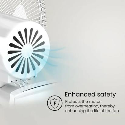 Crompton Hispeed Gale Plus Wall Mounted Fan - White by Crompton : Colours available: White 12 3