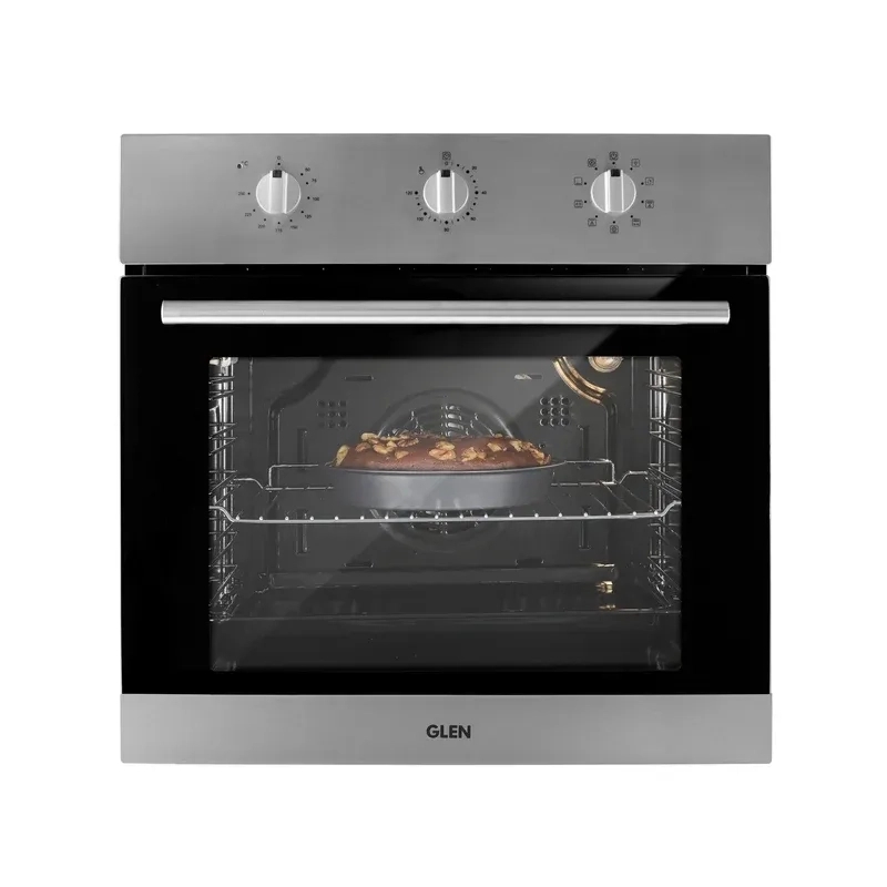 Glen Built in Oven Motorised Rotisserie Turbo Fan 70Ltr with 9 Multi-functions (651MRTSS)