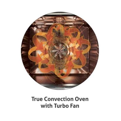 Glen Built in Oven Motorised Rotisserie Turbo Fan 70Ltr with 9 Multi-functions (651MRTSS) 1