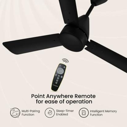 Crompton Energion Cookie BLDC Ceiling Fan - Metallic Magic Brown by Crompton : Colours available: WoodyBrown 6 4
