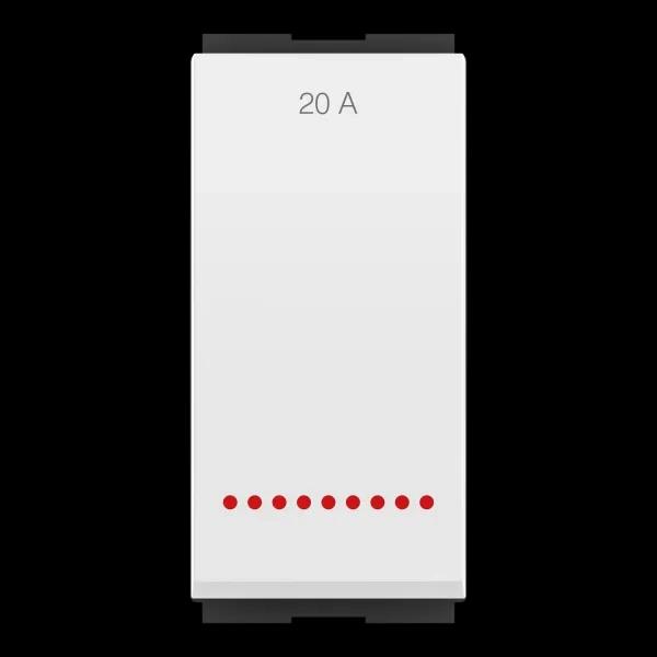 GM Modular Smart Switch 20AMP 1 Way Switch with Indicator (LED) AA 1 006 - Glossy White