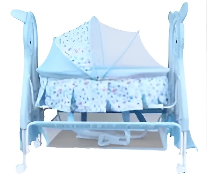 1st Step Cradle With Swing, Mosquito Net And Storage Basket-Blue 1