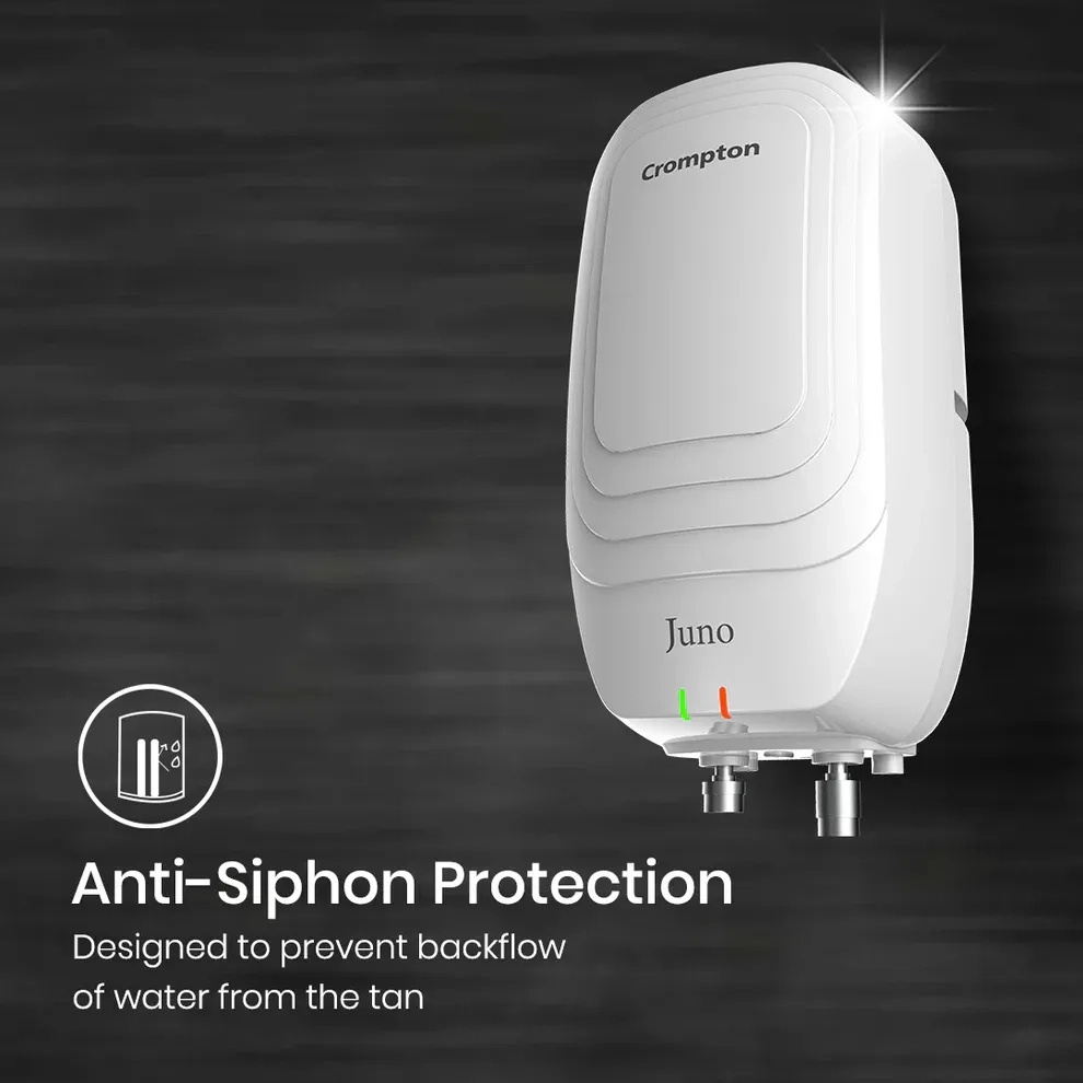 Crompton Juno 3-Litre, 3000W Instant Water Heater by Crompton : Colours available: White 8 2