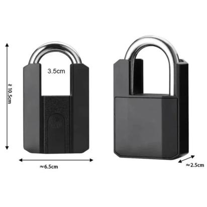 Z+ Smart Door Lock Fingerprint Padlock by Smiledrive for Multipurpose : Colours available: Black 17 4