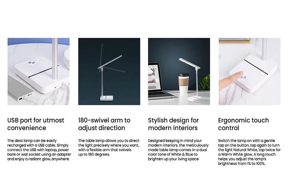 Orient Electric Linear Emergency Desk Lamp 3W by Orient Electric : Colours available: White 7 8