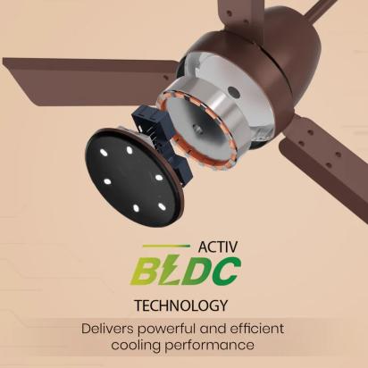 Crompton Energion NITEO BLDC Ceiling Fan - Matt Copper by Crompton : Colours available: AntiqueCopper 1 3