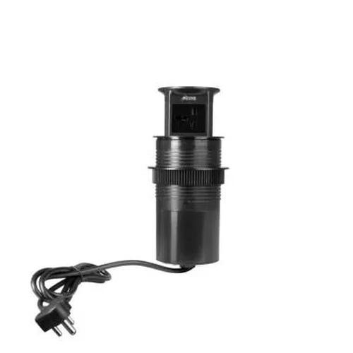 Ozone Push Pop-Up Socket Organizer For Maximum Space & Minimum Clutter | Finish: Black 1