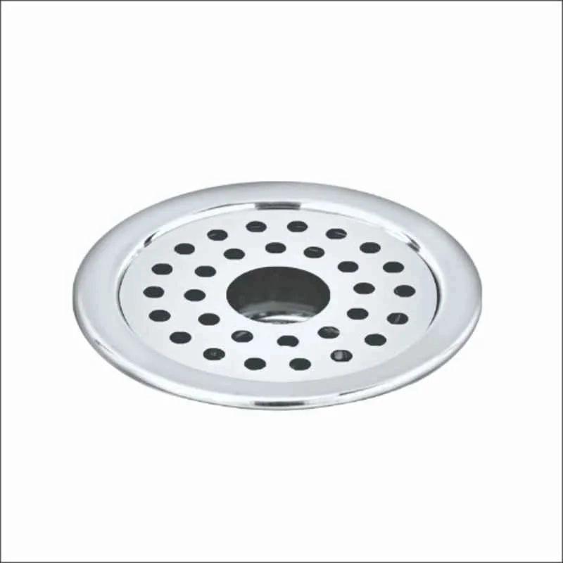 Aquieen 5x5 Inch Floor Grating / Drainer With Pipe Hole | Classic Round Design & SS304 Drainer In Matte Finish | Anti-Clog & Drain Cover & Kitchen