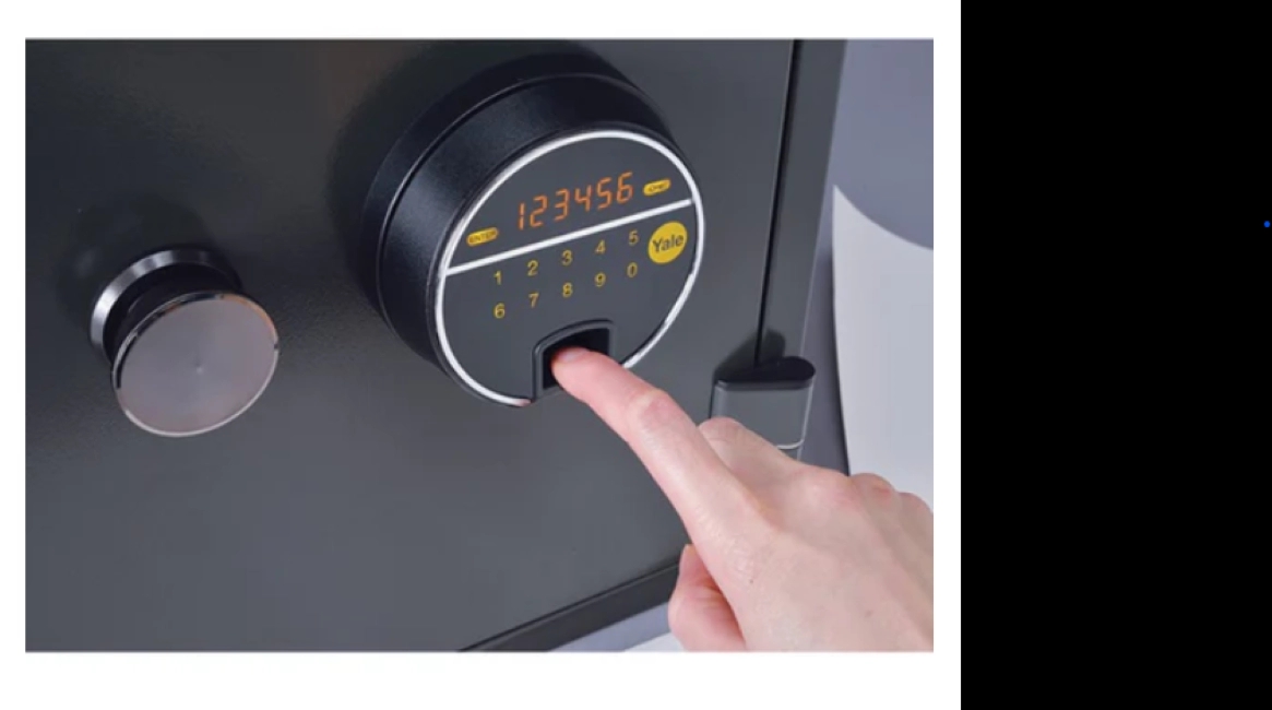 YFF-420-FG2 Biometric Safe Locker 60 Min Fire Resistance by Yale : Colours available: Black 1 2