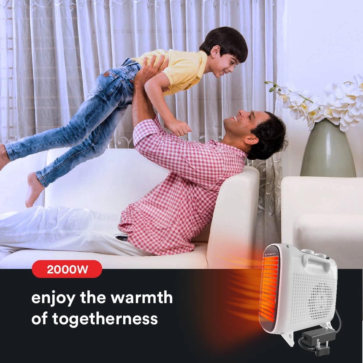 ZunPulse Tyrone Plus Smart Wi-Fi Room Heater with Fan for Small to Medium Sized Rooms with App Control 3