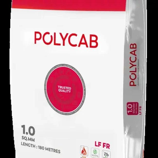 Polycab LF FR 180m Wires|LF-FR|1.5 Sq. MM|Yellow 1