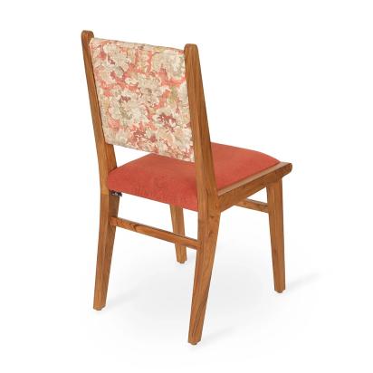 Alankaram Asandi - Teak Dining Chair, Full Upholstered, Sale by Alankaram : Colours available: Brown, PeachPuff 1 2
