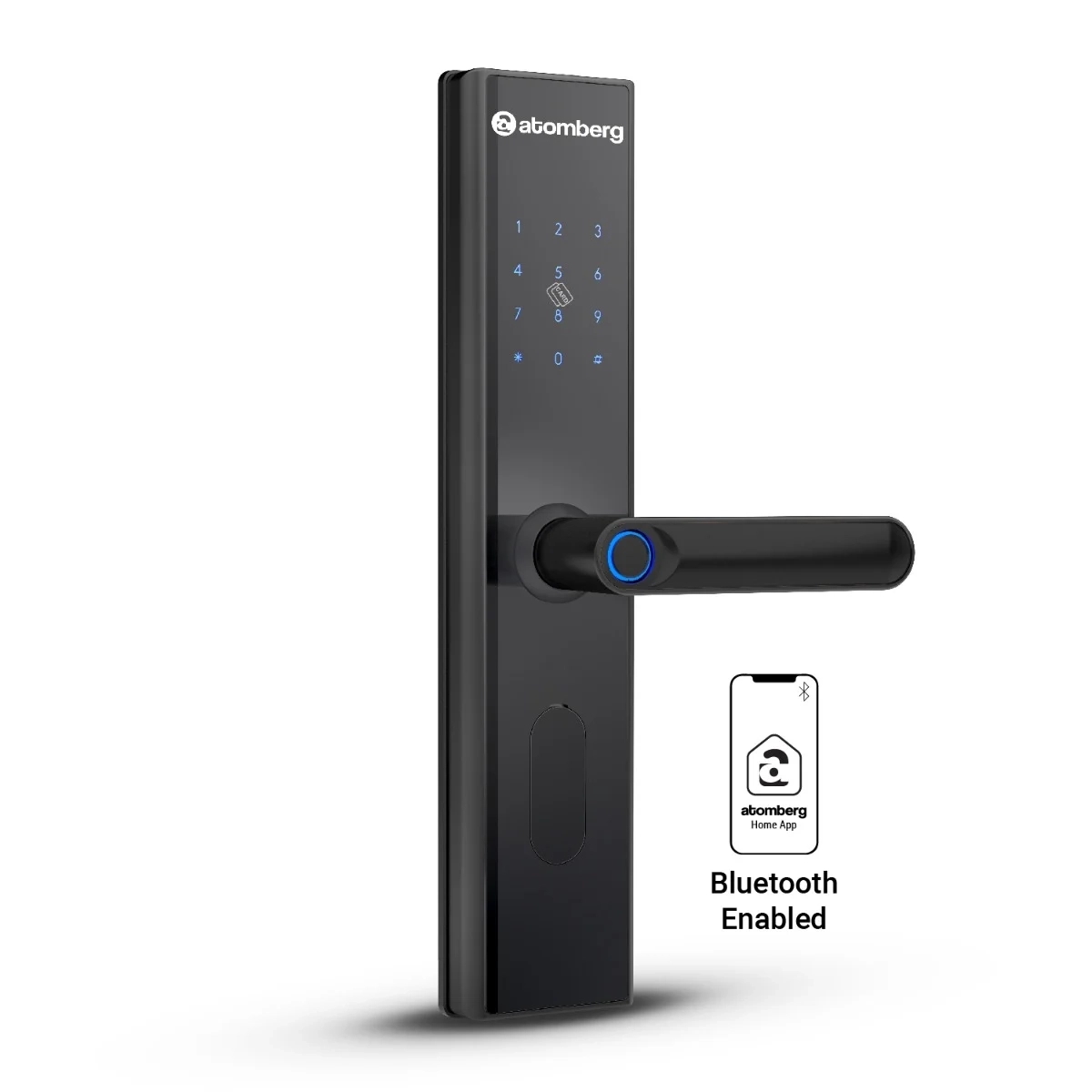 Atomberg Azhero Smart Door Lock by Atomberg : Colours available: Black