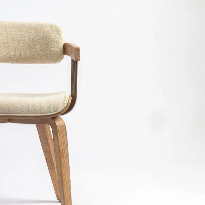 LivingShapes Blonde Wooden Dining Chair by Living Shapes : Colours available: Beige 5 6