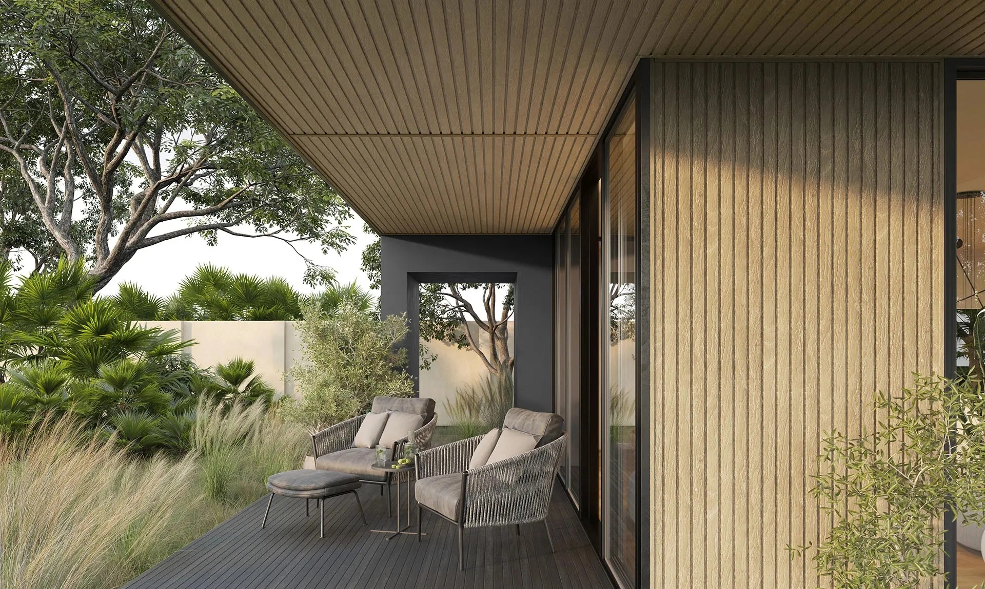 Vox Soffit - Oak Panel by Vox : Colours available: Wheat