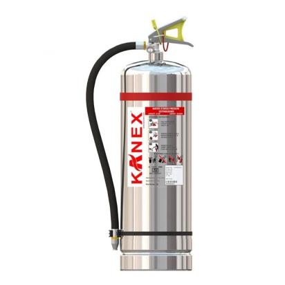 Kanex 6 Ltr Water Fire Extinguisher - Stored Pressure - SS Body by Kanex : Colours available: Silver