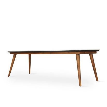Alankaram Ambu - Teakwood Dining Table with Stone top by Alankaram : Colours available: White 1 3