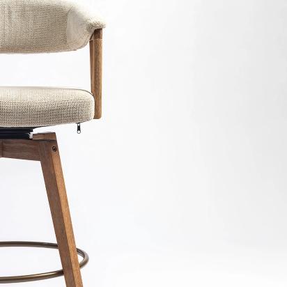 LivingShapes Abnor Wooden Swivel Bar Chair by Living Shapes : Colours available: Beige 6 5