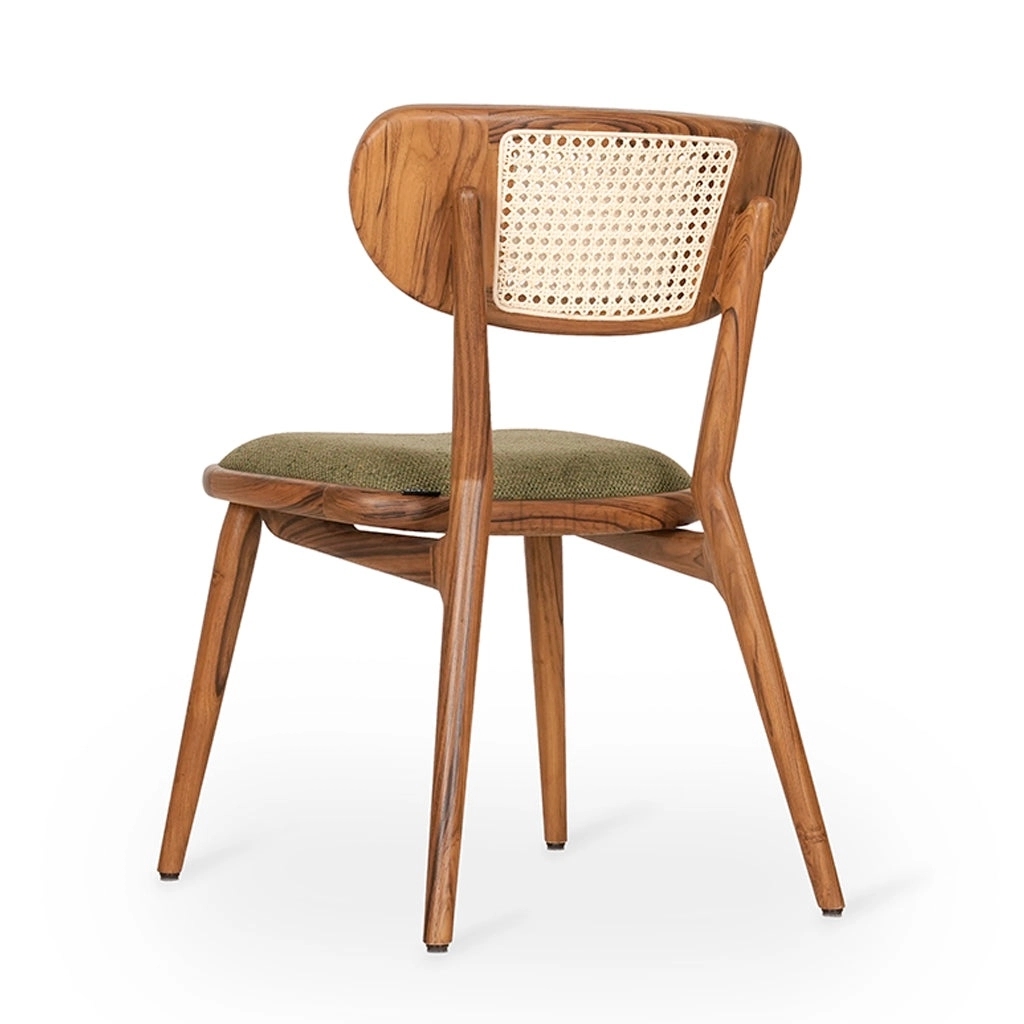 Alankaram Aria - Teak Dining Chair by Alankaram : Colours available: Green 3 2