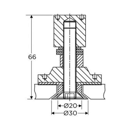 Ozone Fixed Bolt (Counter Sunk Head) | Finish: Satin Stainless Steel 1