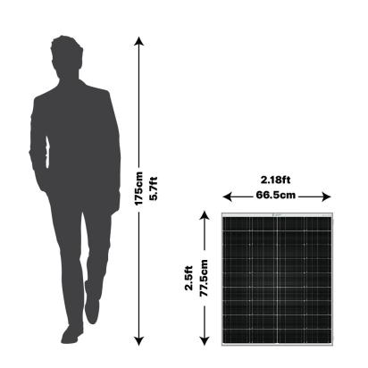 Zunpulse zunsolar 100 watt 12v mono perc solar panel by Zunpulse : Colours available: Black 7 4