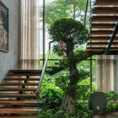 Unikstaircase Stringer Staircase by Unik Staircase : Colours available: Brown