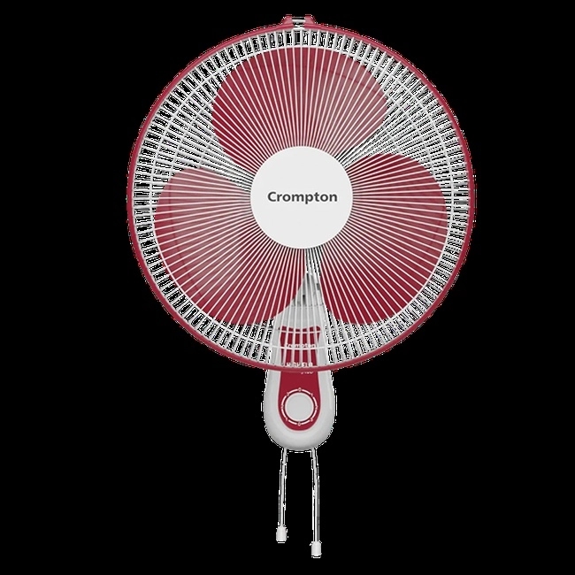 Crompton Hiflo Neo Wall Mounted Fan - Crimson Red by Crompton : Colours available: Red