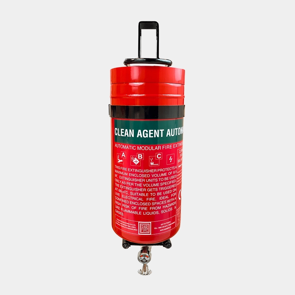 Ceasefire Automatic Fire Extinguishers - Clean Agent (Wall Mounted) by Ceasefire : Colours available: Red 1 4