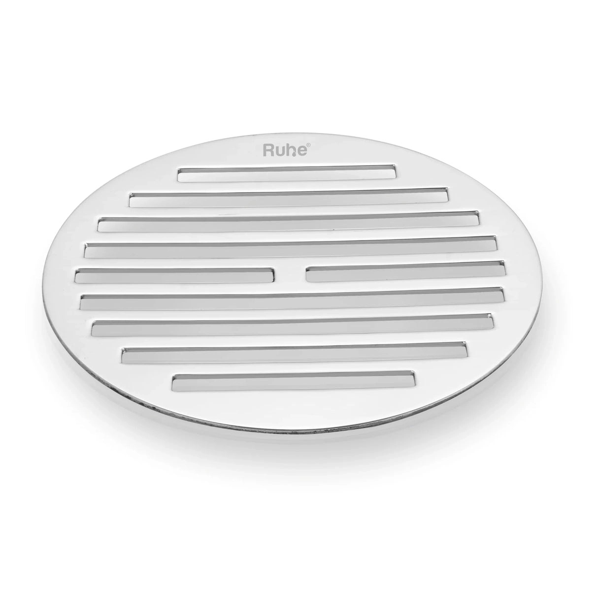 Ruhe Classic Round Floor Drain 4 inches - Pack of 2 by Ruhe : Colours available: Silver