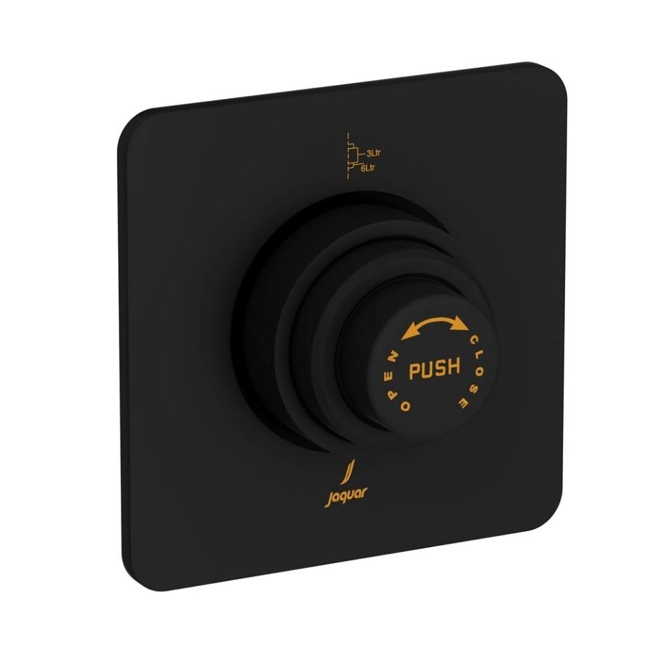 Jaquar Metropole Flush Valve Dual Flow 32mm Size - Concealed Body - Black Matt - FLV-BLM-1085NSQ