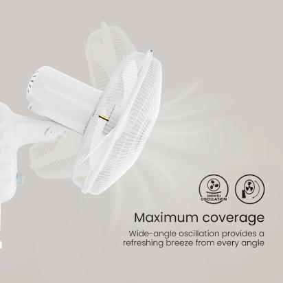 Crompton Highspeed Torpedo Wall Mounted Fan - 12 Inch by Crompton : Colours available: Black 3 8