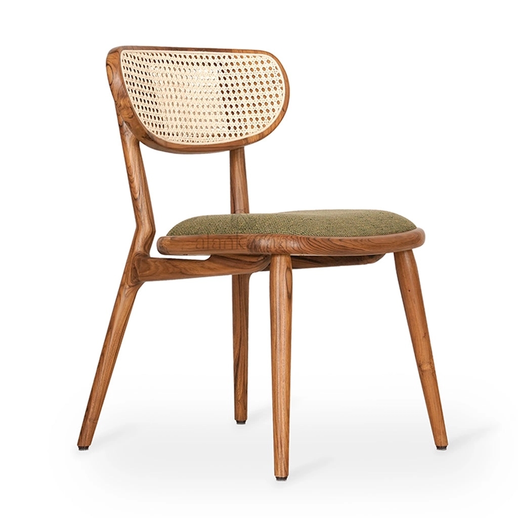 Alankaram Aria - Teak Dining Chair by Alankaram : Colours available: Green