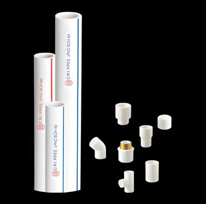 CRI UPVC Plumbing Pipes & Fittings by C.R.I : Colours available: White