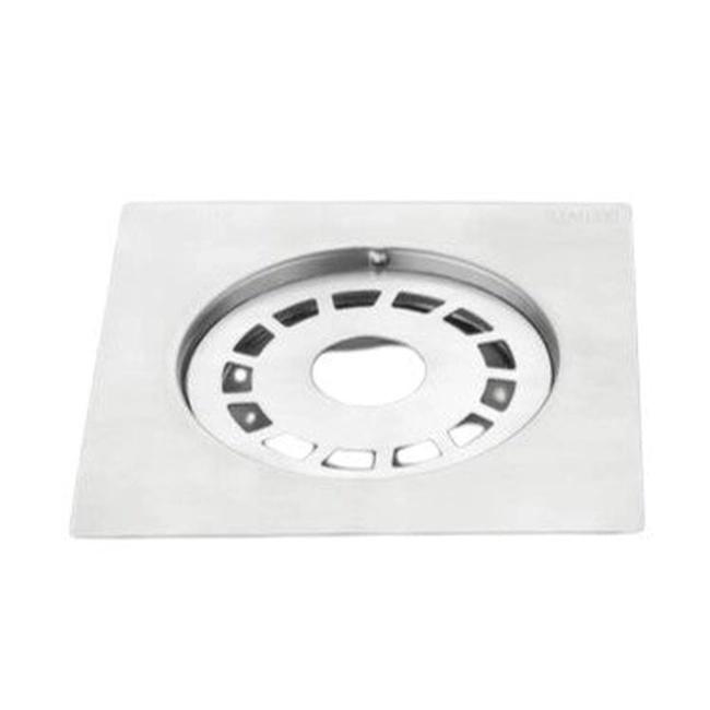Aquieen 5x5 Inch Floor Grating / Drainer With Pipe Hole | Square Design & SS304 Drainer In Matte Finish | Anti-Clog & Drain Cover & Kitchen