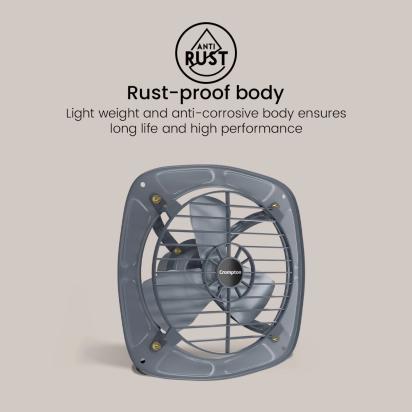 Crompton Fluxair Exhaust Fan by Crompton : Colours available: Grey 3 3