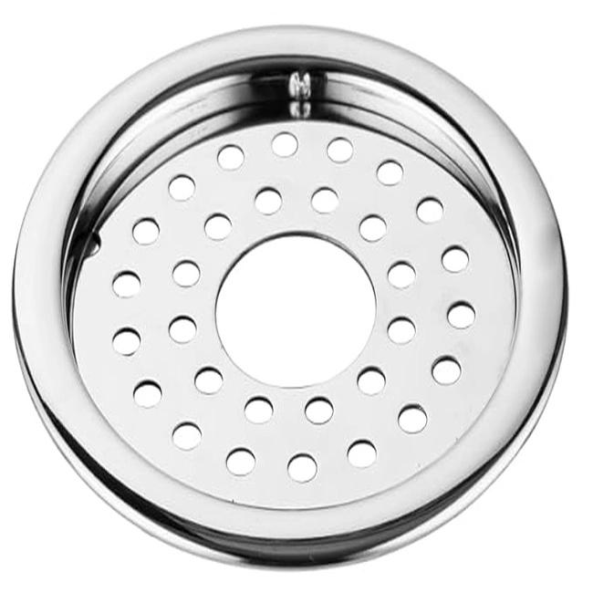 Aquieen 5x5 Inch Floor Grating / Drainer With Pipe Hole | Classic Round Design & SS304 Drainer In Matte Finish | Anti-Clog & Drain Cover & Kitchen 2