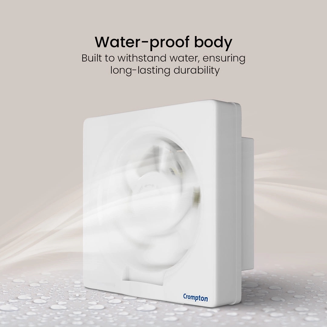 Crompton Briskair Neo Exhaust Fan - 280 CMH by Crompton : Colours available: White 3 3