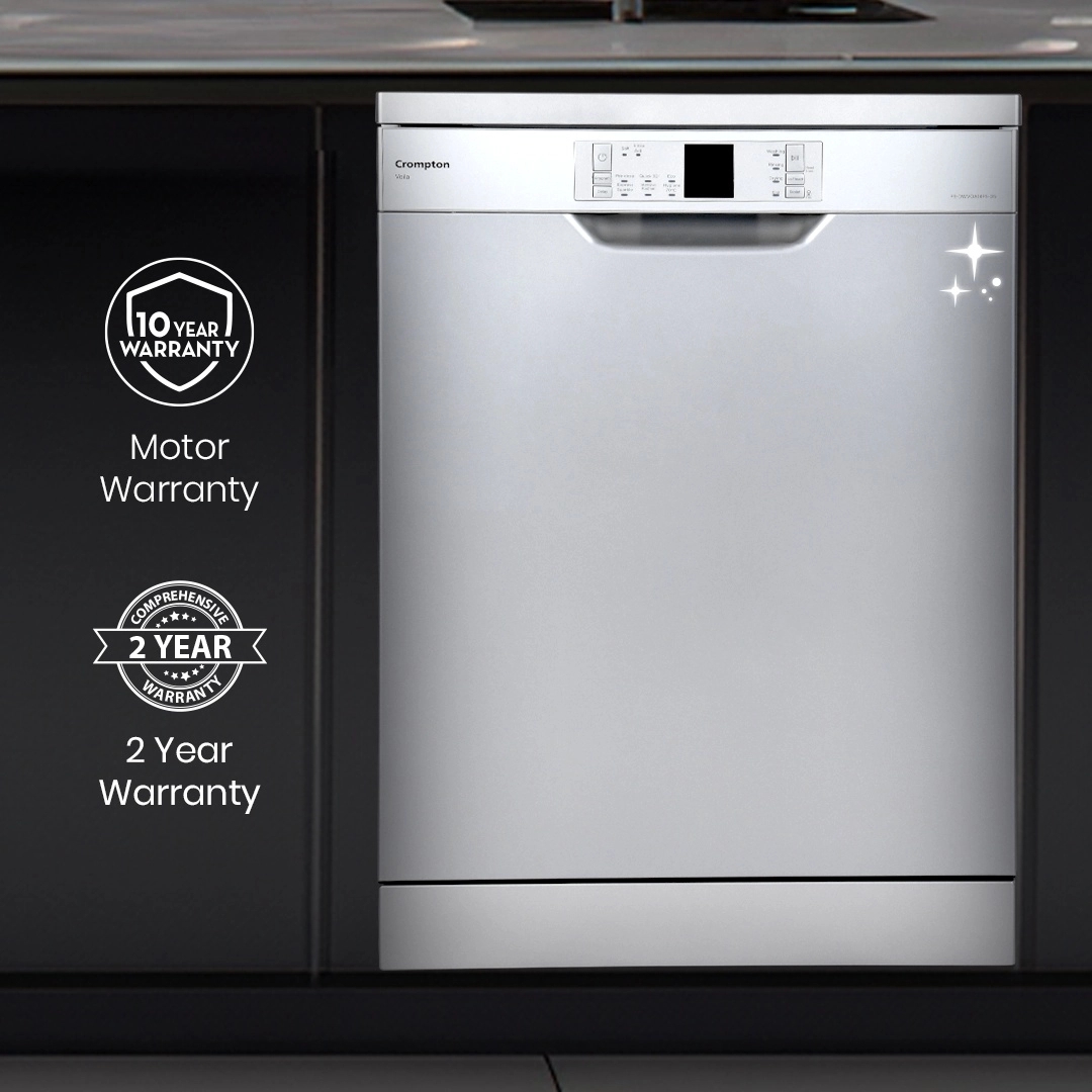 Crompton Voila FreeStanding 14 PlaceStanding Dishwasher by Crompton : Colours available: Silver 2 4